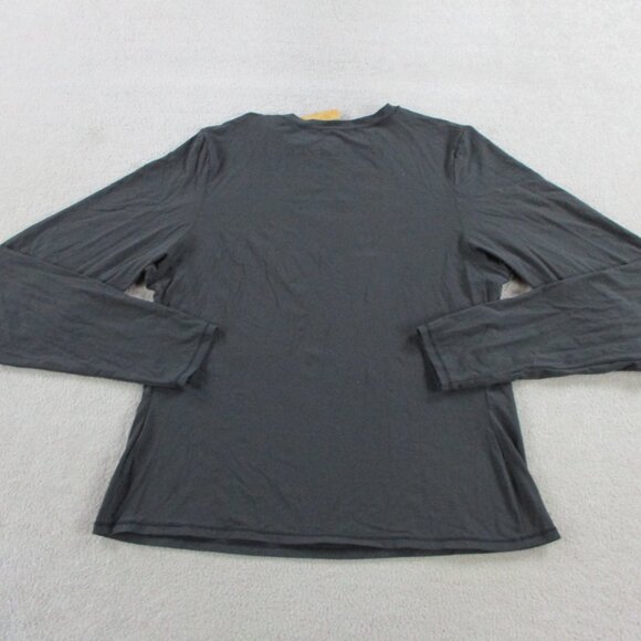 SKIMS Fits Everybody Long Sleeve T Shirt Womens 2X Onyx Black Stretch NWT - Picture 3 of 9
